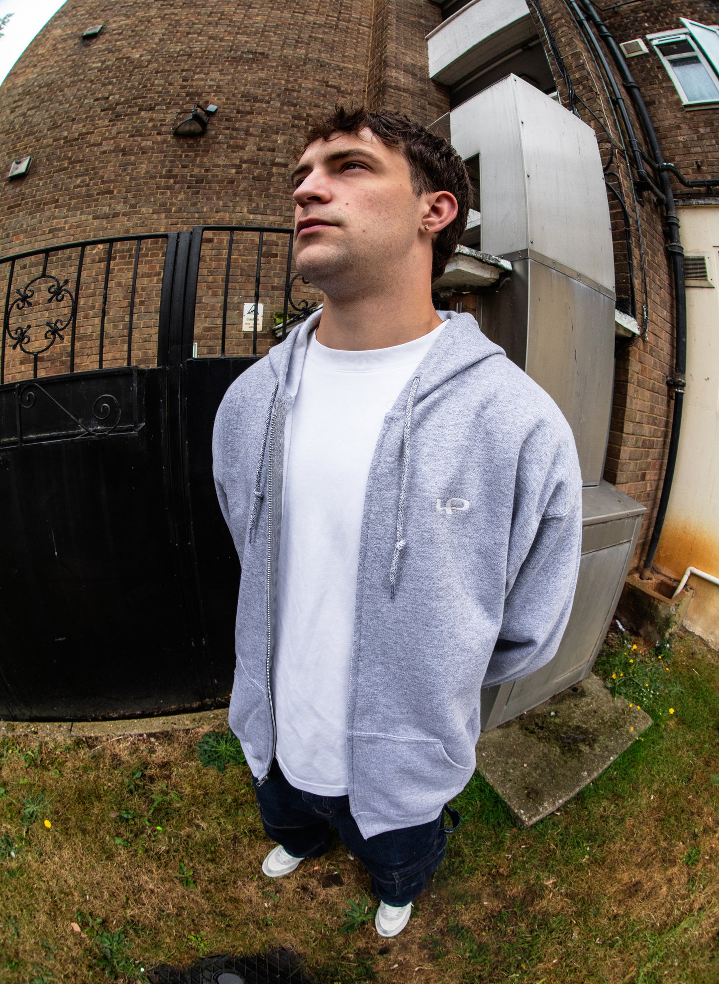 LP Logo Zip Up Hoodie (Grey)